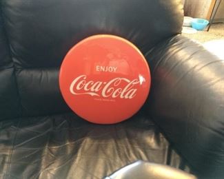 Coca-Cola bar stool cushion