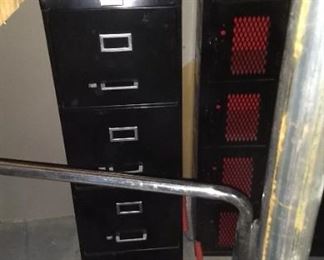File cabinet in the basement