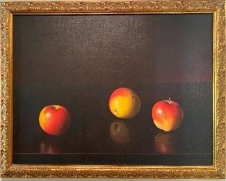 P Fortunato artist. Oil still life. $1500.