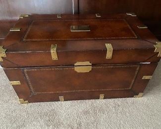 MAITLAND SMITH leather trunk. $400.