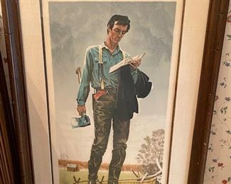 NORMAN ROCKWELL. Limited edition lithograph.
Young Lincoln. Call if interested?  760-445-0944