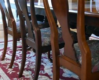 dining room chair (detail) (set of 10, including 2 captains chairs)
