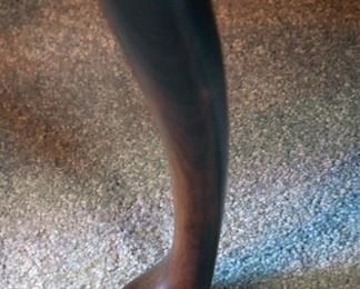 Crescent, solid mahogany, flatware chest (detail)