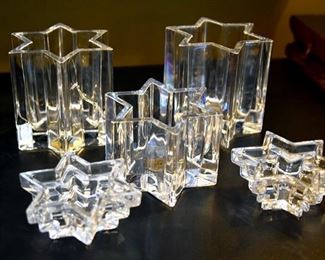 glass candle holders