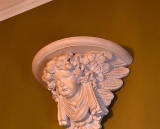 cherub wall shelf