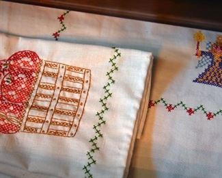 embroidered linens