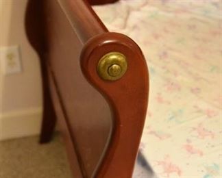 sleigh daybed with rollout mattress (detail)