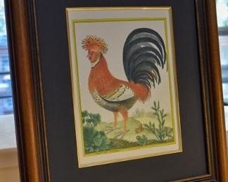 framed art on metal easel