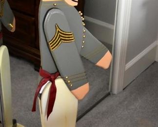 painted wooden West Point cadet