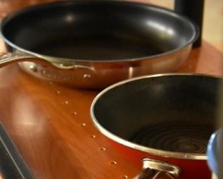 miscellaneous cooking pots and pans