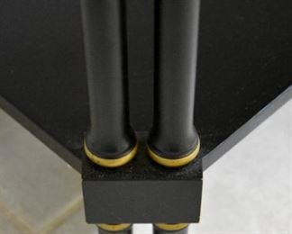 table with two drawers, bamboo theme (legs detail)