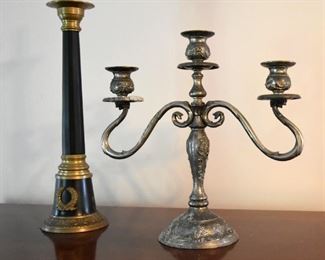 candlestick, three-art candleabra