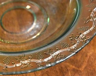 green glass dish (2/two)