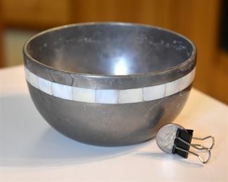 small bowl with inlay