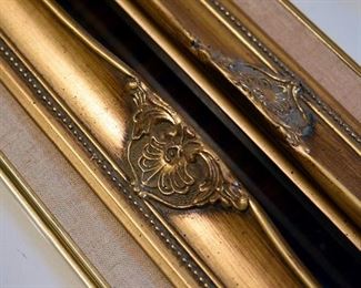 exoctic bird paintings, framed (detail)