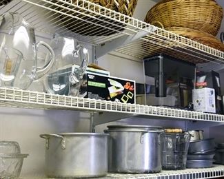 kitchen and entertainment items