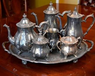 silver tea and coffee service
