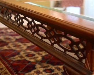 pair of coffee tables (detail) (rug not in sale)