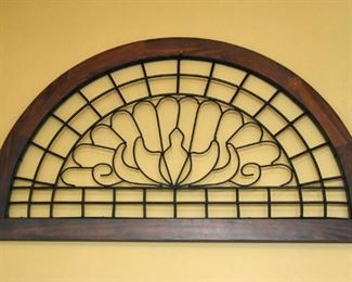 wood and metal wall hangings (3/three)