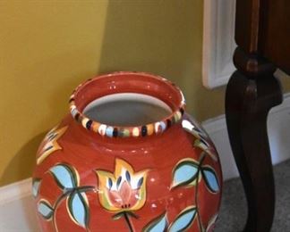 red ceramic jar, "Southern Living at HOME" by Gail Pittman