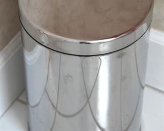 metal wastebasket