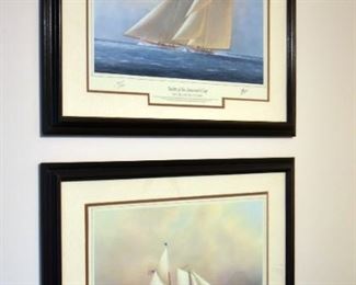 framed nautical prints