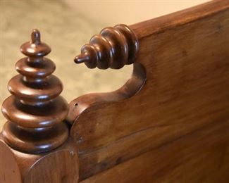 twin-size bobbin/spool bed (detail)