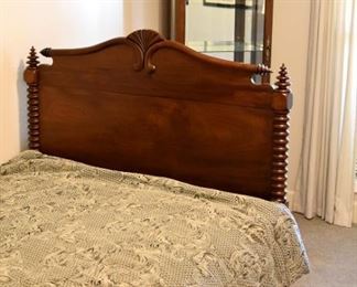 twin-size bobbin/spool bed (detail)