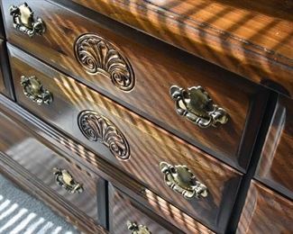 dresser with mirror and boxes (detail)