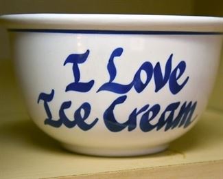 personal-size ice cream bowl