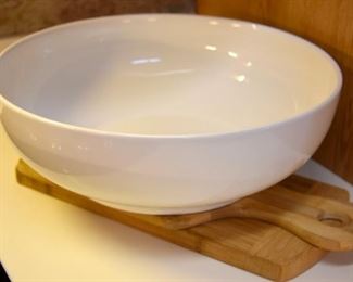 large white serving bowl