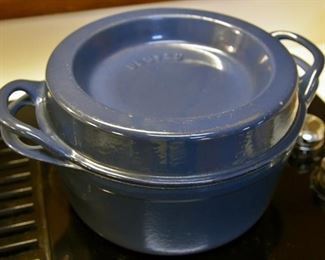 enameled cast iron double dutch oven