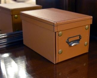 small leather box