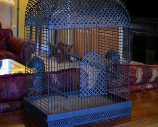 black metal birdcage