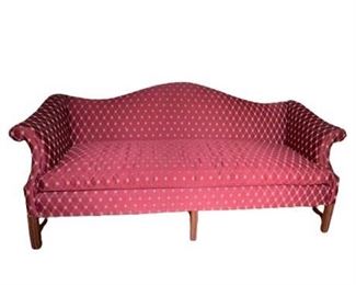 Lot 003-
Antique Chippendale Style Sofa