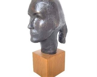 Lot 006
Cast Metal Contemporary Female Bust Sculpture