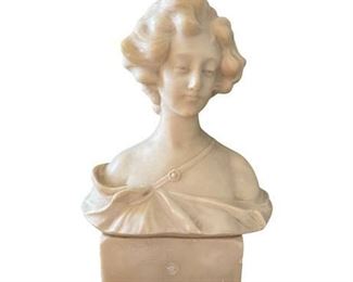 Lot 009
Antique Alabaster Bust Signed Tulipano