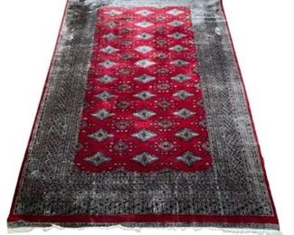 Lot 010a
Vintage Pakistani Silk Wool Bokhara Rug
