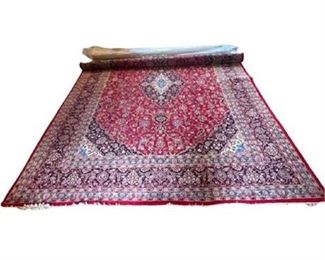 Lot 022
Large Room Antique Persian Kashan Wool Rug