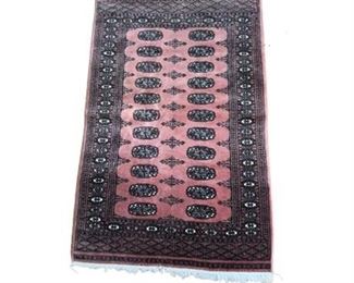 Lot 061
Vintage Pakistani Silk Wool Bokhara Rug