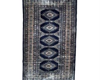 Lot 085a
Vintage Pakistani Silk Wool Bokhara Runner Rug