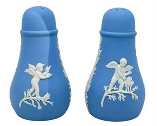 Lot 151
Wedgwood Blue Jasper Salt and Pepper Shaker Set