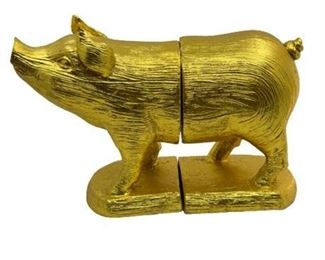 Lot 204
CB2 Gold Pig Bookends