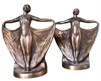 Lot 320
Art Noveau Bronze Dancing Ladies Bookends