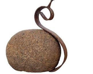 Lot 468
Stone and Metal Yard Art Snail