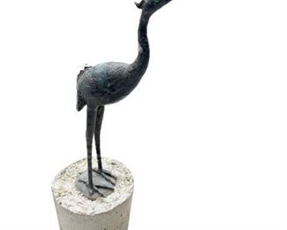 Lot 469
Cast Metal Pond Heron