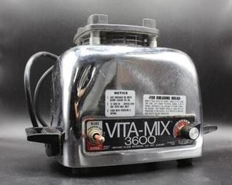 Vita Mix 3600 Blender Base Motor Only Works Chrome Retro Vintage