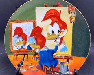 Vintage Woody Woodpecker Collector Plate Woodys TripleSelf Portrait Numbered Edition
