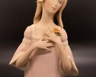 Goebel Crafts of North America Laszlo Ispanky Woman with Flower Bust Artist Signed