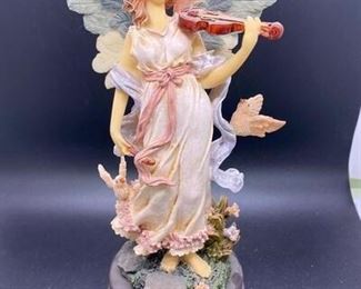 Angel Playing Violin Music Box